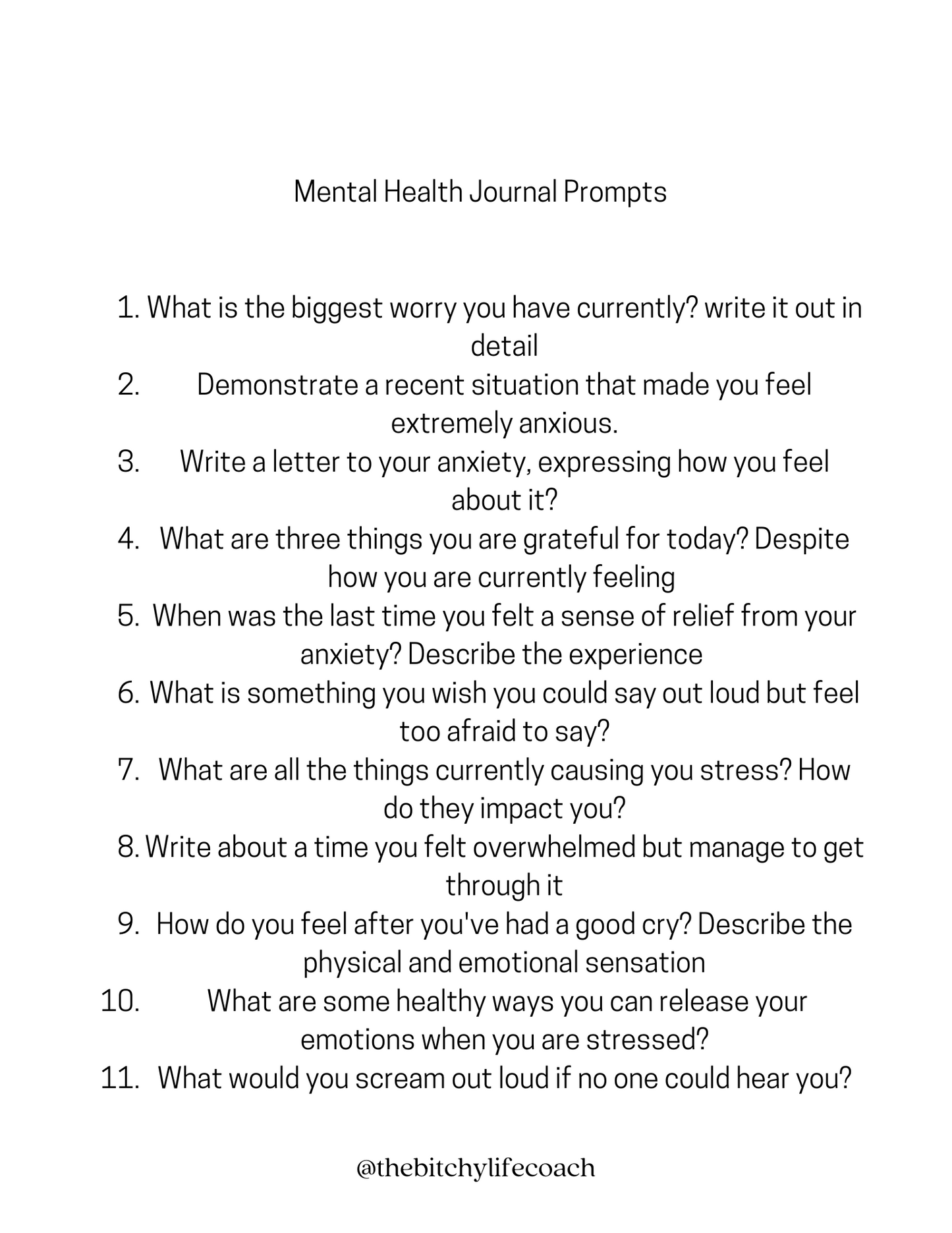 Free journal prompts